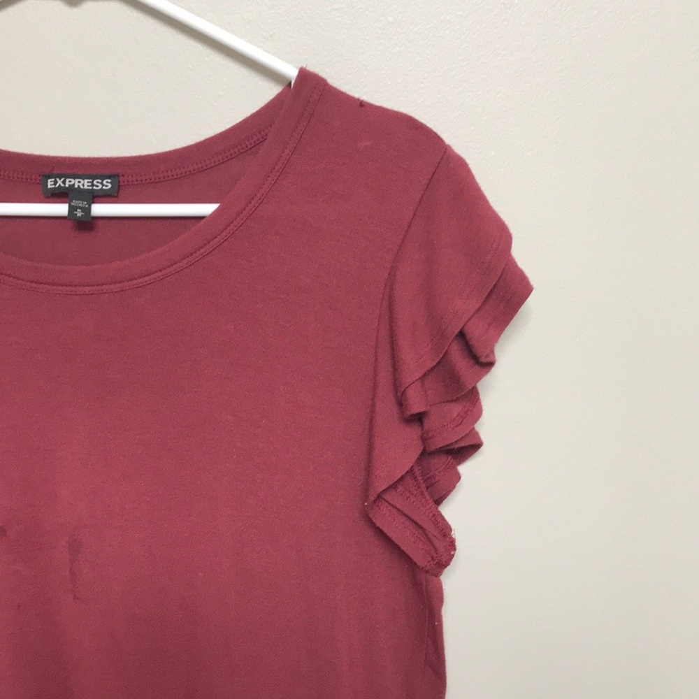 Express Ruffles Shirt Size Medium - Picture 5 of 6